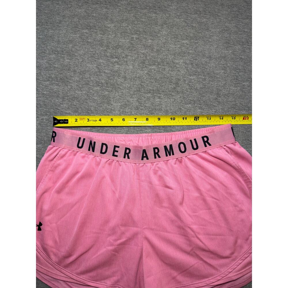 Under Armour Women’s Athletic Shorts-Large/Pink/Loose/Running/Gym/Pockets - Picture 2 of 12